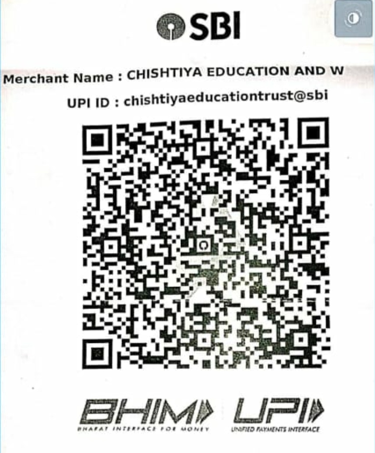 QR code for donation – Khanqahe Chishtiya Garhani